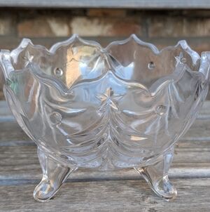 Mikasa Holiday Evergreen Crystal Bowl